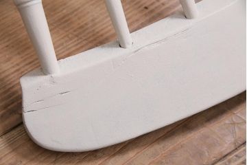 アンティーク家具　イギリスアンティーク　ペイント　ホワイトカラーが爽やかなダイニングチェア(椅子)(R-044725)