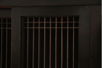 ラフジュ工房オリジナル　古建具リメイク　上品な和を感じさせる引き出し付きローボード(収納棚、戸棚、テレビ台、テレビボード)(R-044726)