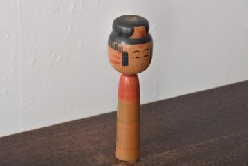 鎌田文市作　伝統こけし　24cm　七十二才(郷土玩具)(R-044734)