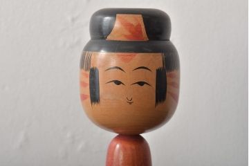 鎌田文市作　伝統こけし　24cm　七十二才(郷土玩具)(R-044734)