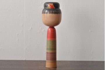 鎌田文市作　伝統こけし　24cm　七十二才(郷土玩具)(R-044734)