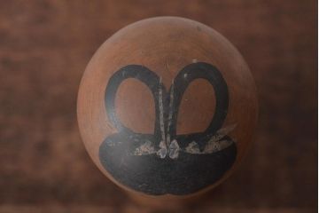 古い　花巻こけし　29.5cm　宮沢賢治　「雨ニモ負ケズ」　詩入(郷土玩具)(R-044735)