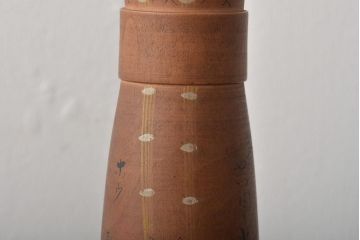 古い　花巻こけし　29.5cm　宮沢賢治　「雨ニモ負ケズ」　詩入(郷土玩具)(R-044735)