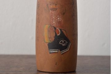 古い　花巻こけし　29.5cm　宮沢賢治　「雨ニモ負ケズ」　詩入(郷土玩具)(R-044735)