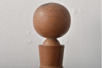 古い　花巻こけし　29.5cm　宮沢賢治　「雨ニモ負ケズ」　詩入(郷土玩具)(R-044735)