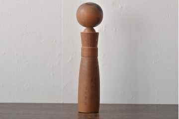 古い　花巻こけし　29.5cm　宮沢賢治　「雨ニモ負ケズ」　詩入(郷土玩具)(R-044735)