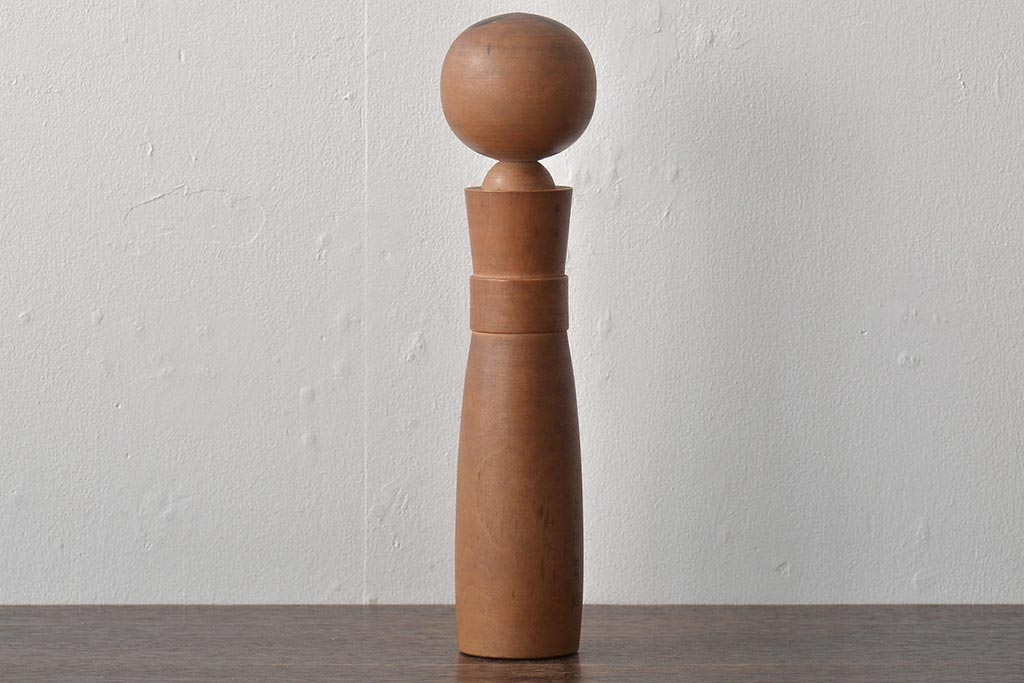 古い　花巻こけし　29.5cm　宮沢賢治　「雨ニモ負ケズ」　詩入(郷土玩具)(R-044735)