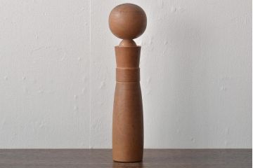 古い　花巻こけし　29.5cm　宮沢賢治　「雨ニモ負ケズ」　詩入(郷土玩具)(R-044735)