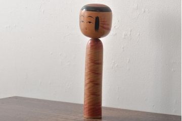 鎌田文市作　伝統こけし　35cm　六八才(郷土玩具)(R-044736)