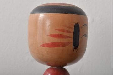 鎌田文市作　伝統こけし　35cm　六八才(郷土玩具)(R-044736)