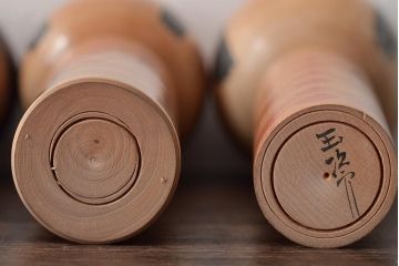 古い　伝統こけし10本(郷土玩具、桜井コウ、清、岩本芳蔵、毛利専蔵)(R-044738)