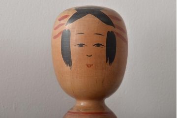 古い　伝統こけし5本(郷土玩具、英裕、阿部国敏、靖など)(R-044740)