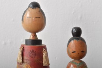 古い　伝統こけし7本(はしめ、かつら、春男、郷土玩具)(R-044742)