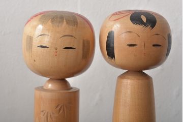 古い　伝統こけし7本(はしめ、かつら、春男、郷土玩具)(R-044742)