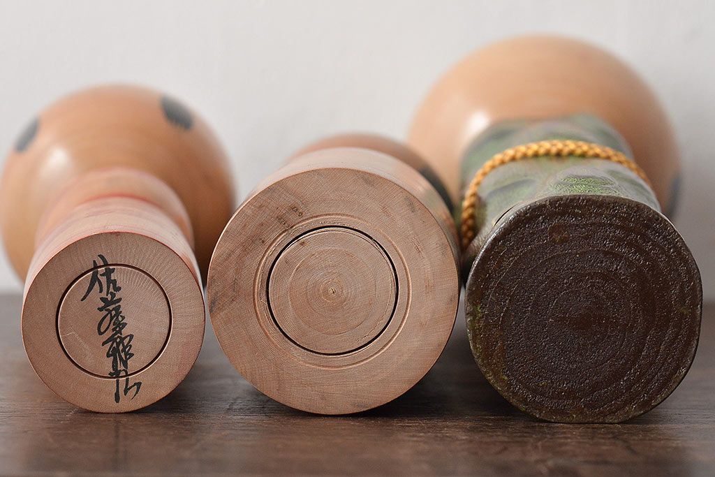 古い　伝統こけし7本(はしめ、かつら、春男、郷土玩具)(R-044742)