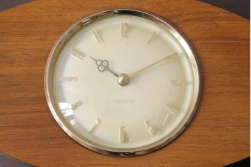 ジャンク品　ヴィンテージ雑貨　Westclox　ウェストクロックス・スコットランド　テンプ式　置き時計(ぜんまい時計、ビンテージ)(R-044744)
