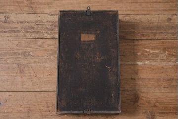 和製アンティーク　タカノ(高野精密工業)　電池式　文字盤が可愛いレトロポップな振り子時計(柱時計、壁掛け時計)(R-044745)