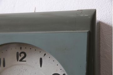 和製アンティーク　タカノ(高野精密工業)　電池式　文字盤が可愛いレトロポップな振り子時計(柱時計、壁掛け時計)(R-044745)