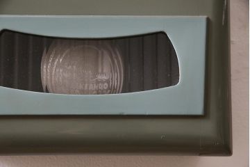 和製アンティーク　タカノ(高野精密工業)　電池式　文字盤が可愛いレトロポップな振り子時計(柱時計、壁掛け時計)(R-044745)
