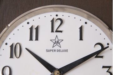 昭和レトロ　EIKEISHA(栄計舎)　SUPER DELUXE　高級感漂う振り子掛時計(柱時計、壁掛け時計)(R-044747)