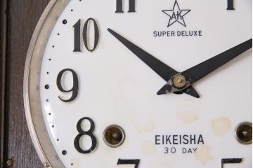 昭和レトロ　EIKEISHA(栄計舎)　SUPER DELUXE　高級感漂う振り子掛時計(柱時計、壁掛け時計)(R-044747)