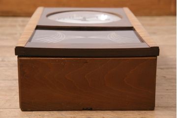 昭和レトロ　EIKEISHA(栄計舎)　SUPER DELUXE　高級感漂う振り子掛時計(柱時計、壁掛け時計)(R-044747)