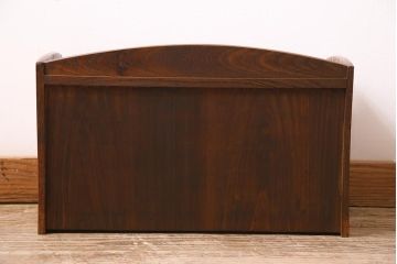 和製アンティーク　昭和初期　栗材　様々な用途に使える小さな戸棚(収納棚)(R-044750)