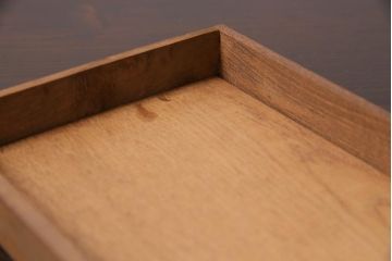 アンティーク雑貨　昭和中期　ナラ材製のレトロな文箱(木箱、収納箱、小物収納)(R-044752)