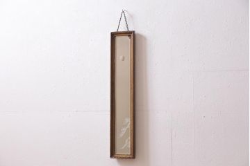 アンティーク雑貨　和製アンティーク　カッティングミラー(ウォールミラー、壁掛け鏡)(R-044760)
