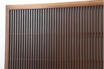 アンティーク建具　和製アンティーク　大正昭和初期　幅広　存在感抜群の格子戸2枚セット　(R-044764)