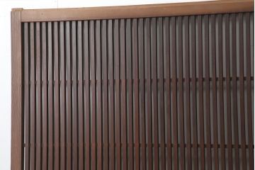 アンティーク建具　和製アンティーク　大正昭和初期　幅広　存在感抜群の格子戸2枚セット　(R-044764)