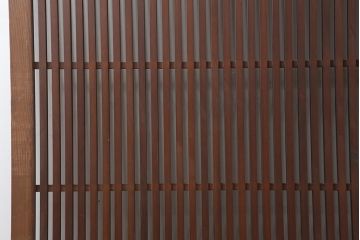 アンティーク建具　和製アンティーク　大正昭和初期　幅広　存在感抜群の格子戸2枚セット　(R-044764)