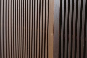 アンティーク建具　和製アンティーク　大正昭和初期　幅広　存在感抜群の格子戸2枚セット(引き戸、建具)(R-044764)