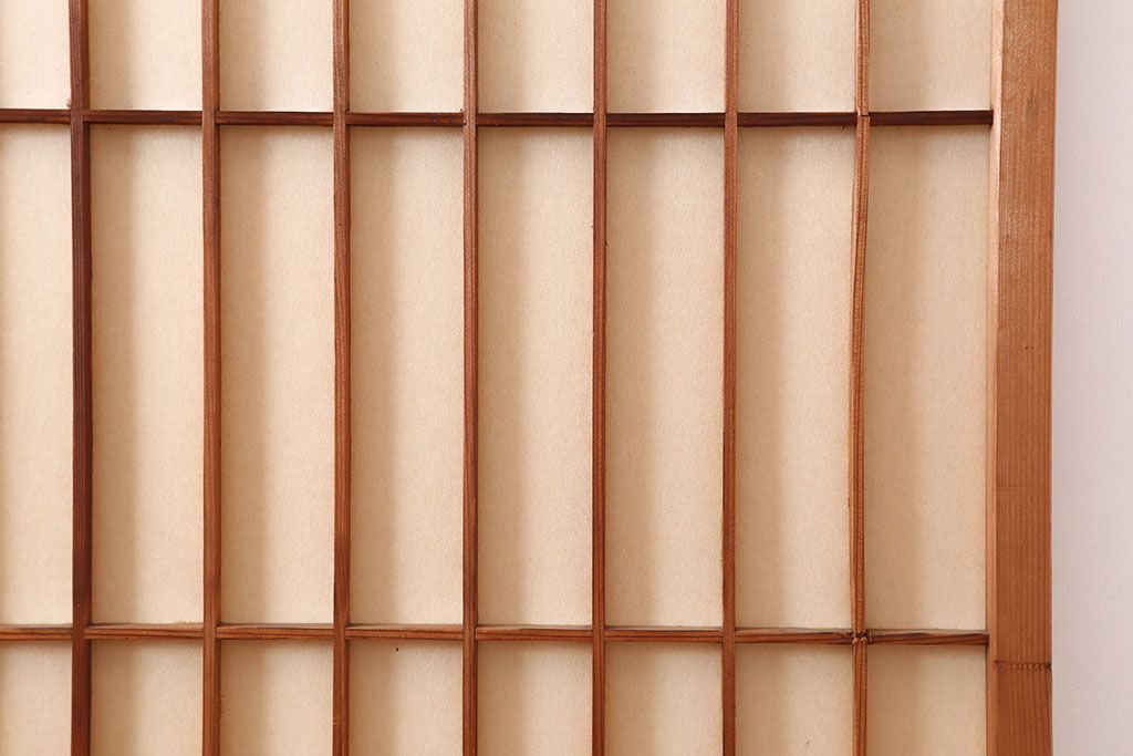 ヴィンテージ建具 　昭和中期　和レトロな雰囲気漂う障子戸4枚セット　(R-044768)