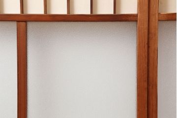 ヴィンテージ建具 　昭和中期　和レトロな雰囲気漂う障子戸4枚セット　(R-044768)