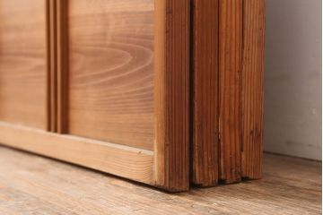 ヴィンテージ建具 　昭和中期　和レトロな雰囲気漂う障子戸4枚セット　(R-044768)