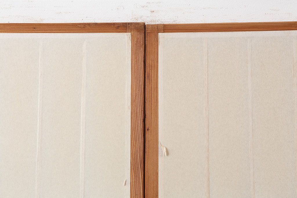 ヴィンテージ建具 　昭和中期　和レトロな雰囲気漂う障子戸4枚セット　(R-044768)