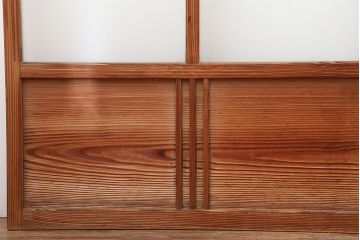 ヴィンテージ建具 　昭和中期　和レトロな雰囲気漂う障子戸4枚セット　(R-044768)