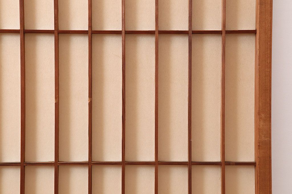 ヴィンテージ建具　昭和中期 　和レトロな雰囲気漂う障子戸4枚セット(R-044769)