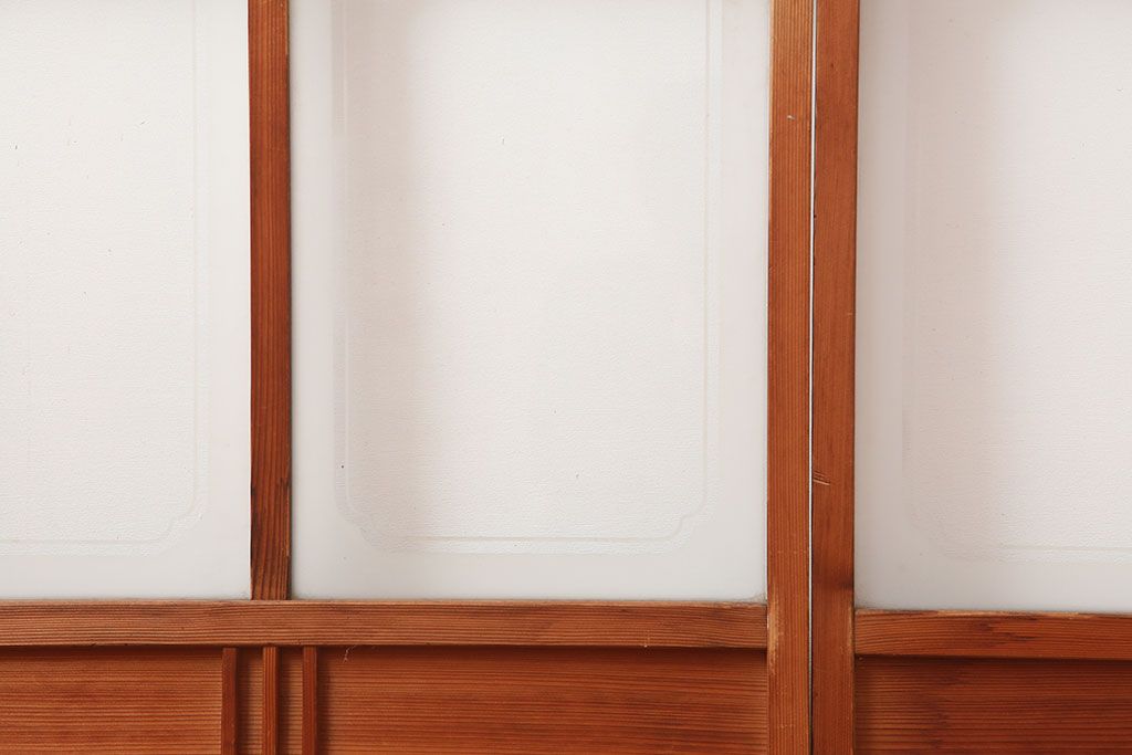 ヴィンテージ建具　昭和中期 　和レトロな雰囲気漂う障子戸4枚セット(R-044769)