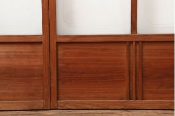 ヴィンテージ建具　昭和中期 　和レトロな雰囲気漂う障子戸4枚セット(R-044769)