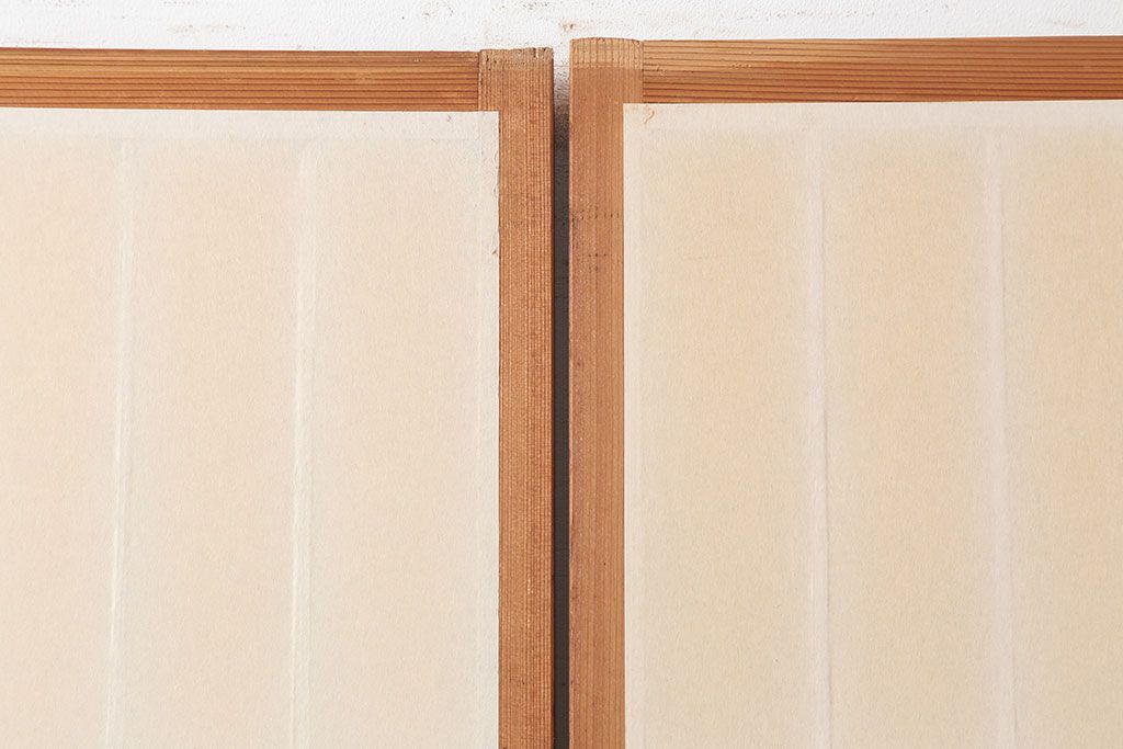 ヴィンテージ建具　昭和中期 　和レトロな雰囲気漂う障子戸4枚セット(R-044769)