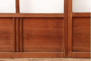 ヴィンテージ建具　昭和中期 　和レトロな雰囲気漂う障子戸4枚セット(R-044769)