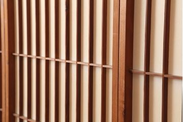 アンティーク建具 　和レトロな雰囲気漂う障子戸4枚セット(引き戸、建具)(R-044769)