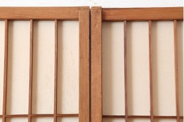 ヴィンテージ建具　昭和中期　和レトロな雰囲気漂う障子戸4枚セット　(R-044770)