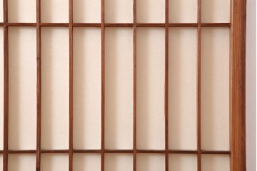 ヴィンテージ建具　昭和中期　和レトロな雰囲気漂う障子戸4枚セット　(R-044770)