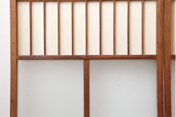ヴィンテージ建具　昭和中期　和レトロな雰囲気漂う障子戸4枚セット　(R-044770)