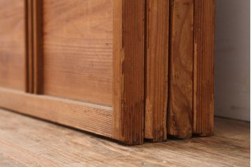 ヴィンテージ建具　昭和中期　和レトロな雰囲気漂う障子戸4枚セット　(R-044770)