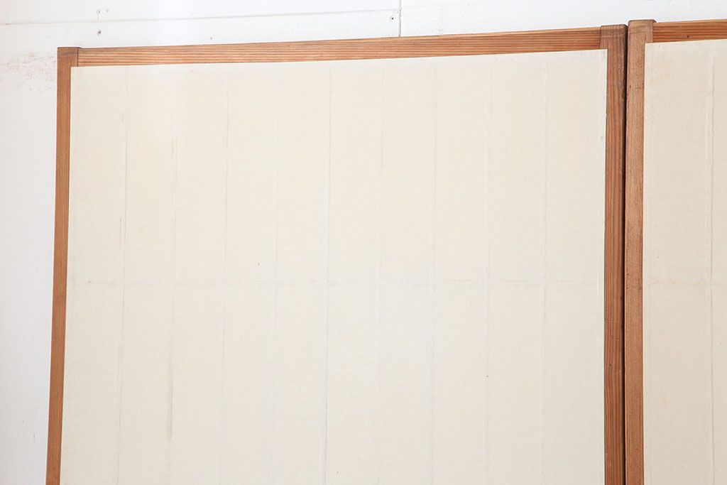 ヴィンテージ建具　昭和中期　和レトロな雰囲気漂う障子戸4枚セット　(R-044770)