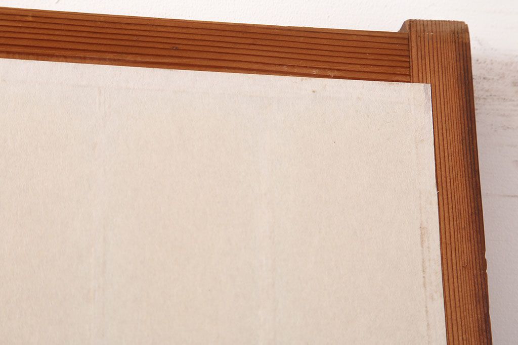 ヴィンテージ建具　昭和中期　和レトロな雰囲気漂う障子戸4枚セット　(R-044770)